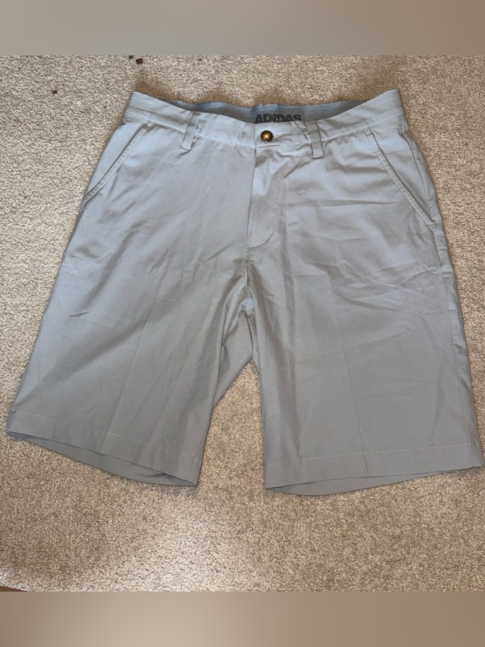 Adidas Men's Light Gray Performance Golf Shorts 30”